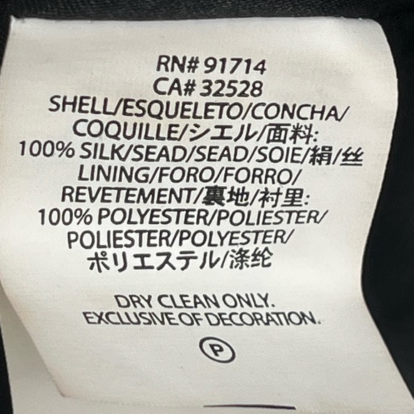 AX/Armani Exchange Black Silk Sleeveless Mini Dress - Picture 9 of 12